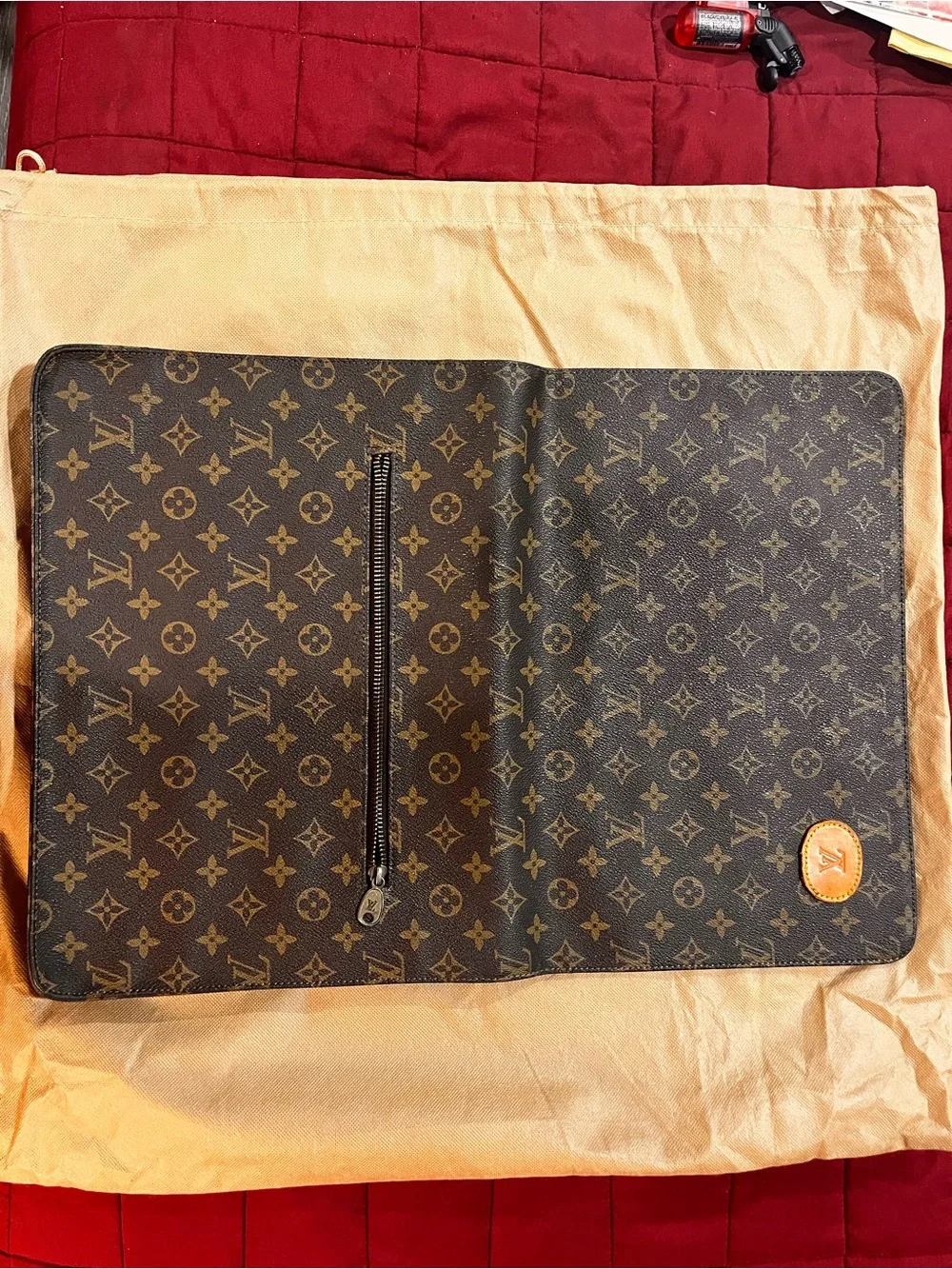 Authentic Louis Vuitton Monogram File Portfolio / Document Organizer